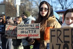 Dont Be Silent! Captivity Kills rally in Kyiv